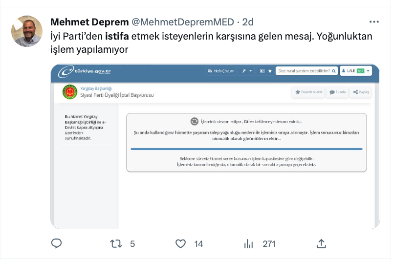 iyi parti den istifa eden edene sosyal medyada gundem oldu